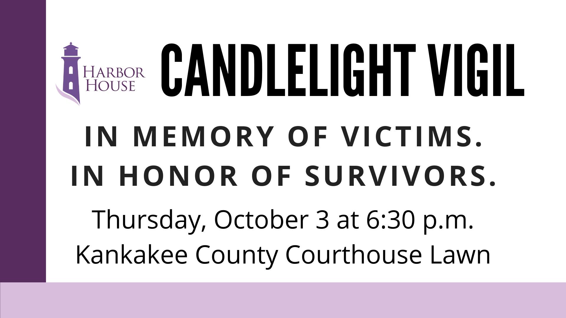 Candlelight Vigil for Survivors and Victims of Domestic Violence